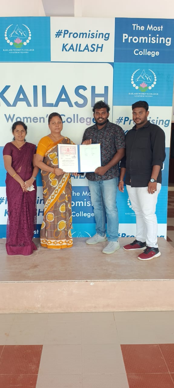 MoU Signed in Kailash Womens College at Nangavalli